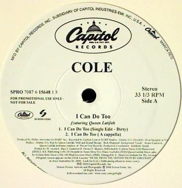 Cole  - I Can Do Too