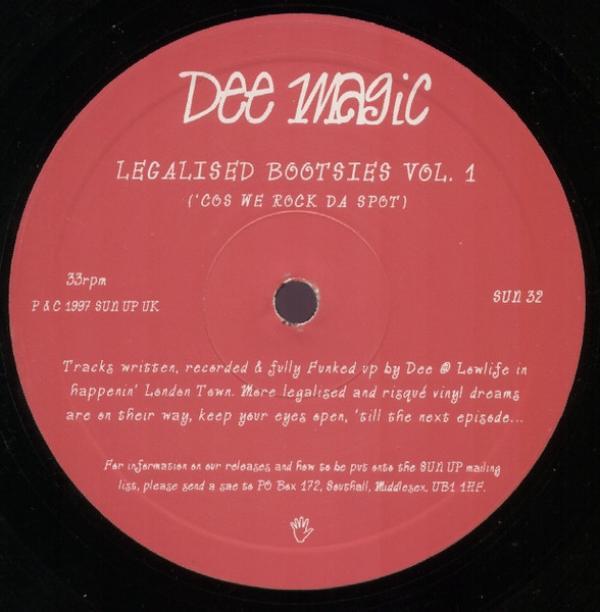 Dee Magic - Legalised Bootsies Volume 1 ('Cos We Rock Da Spot)