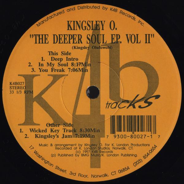 Kingsley O. - The Deeper Soul EP. Vol II