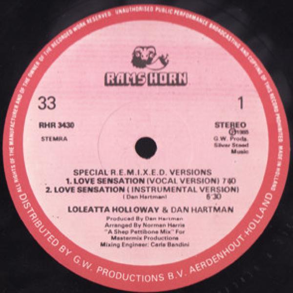 Loleatta Holloway, Dan Hartman - Love Sensation (Special R.E.M.I.X.E.D. Versions)