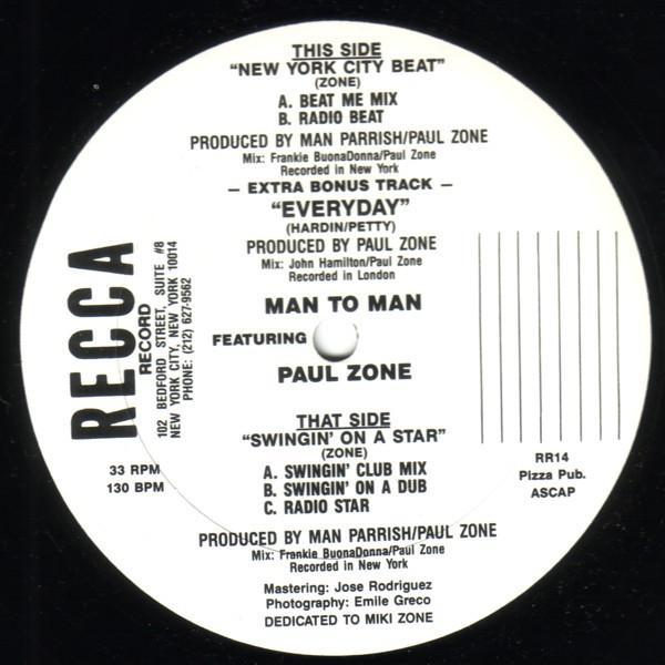 Man 2 Man, Paul Zone - New York City Beat / Swingin' On A Star