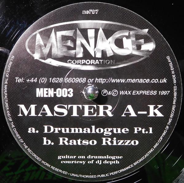 Master A-K - Drumalogue Pt. 1 / Ratso Rizzo