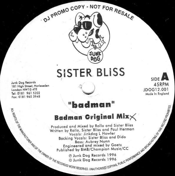 Sister Bliss - Badman