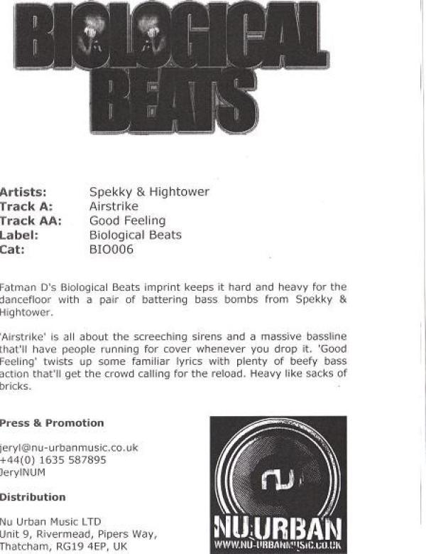 Spekky, Hightower  - Airstrike / Good Feeling
