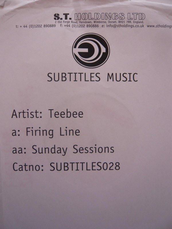 Teebee - Firing Line / Sunday Sessions