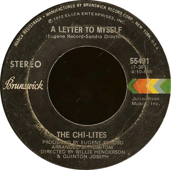 The Chi-Lites - A Letter To Myself